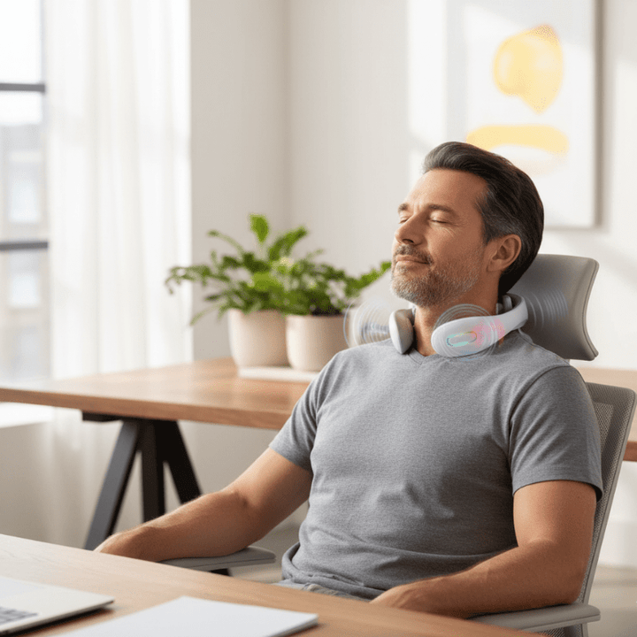 Colverro™ Cordless Heated Neck Massager with 8 Techniques