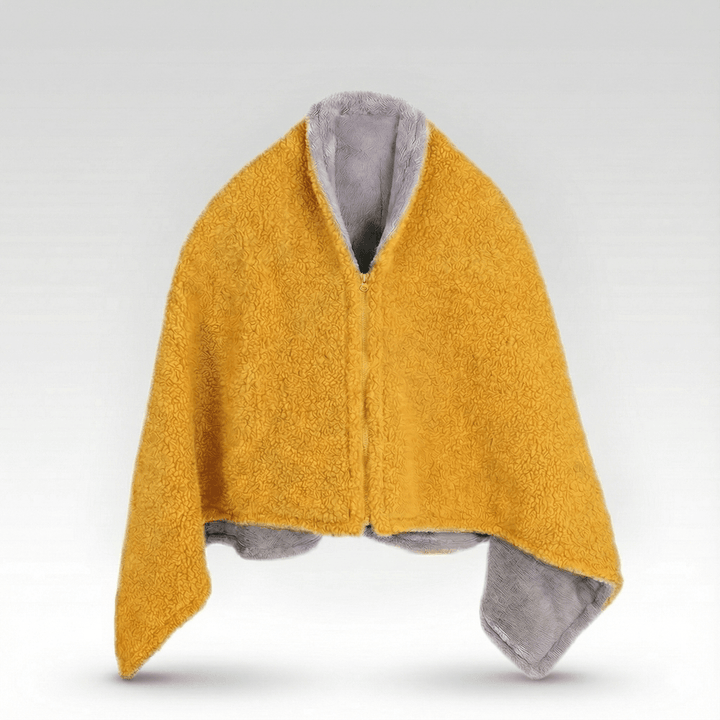 Colverro™ Sherpa &amp; Faux Fur USB Heated Throw with 3 Heat Levels