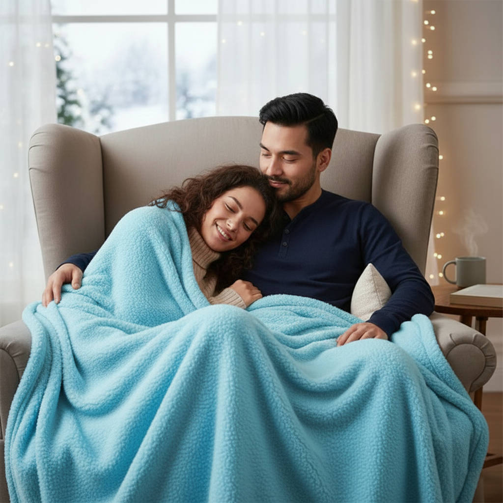 Colverro™ Waterproof Blanket for Couples with a Soft-Touch Top