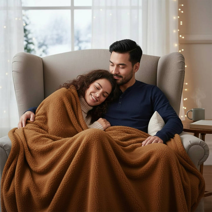 Colverro™ Waterproof Blanket for Couples with a Soft-Touch Top