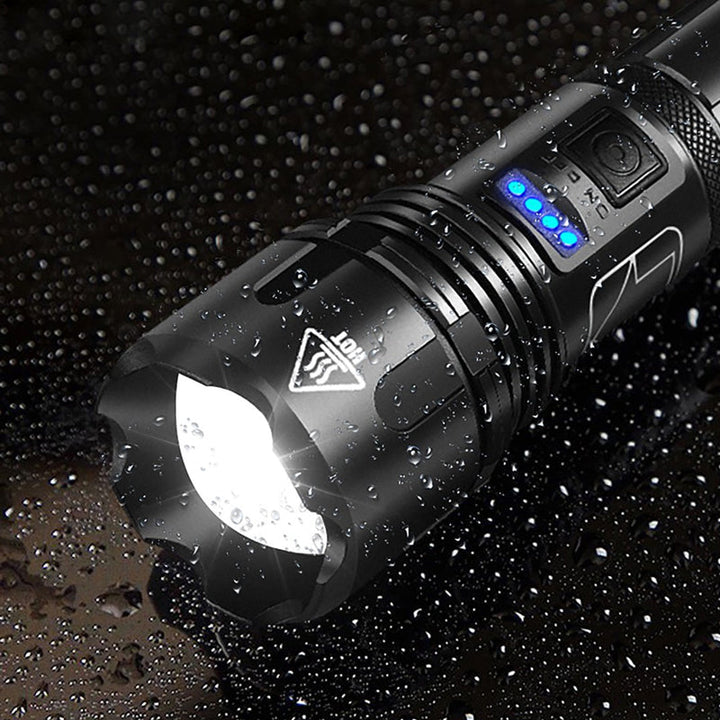 Colverro™ Rechargeable Waterproof LED Flashlight with Zoom and 5 Modes