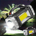 Colverro™ Solar Rechargeable LED Flashlight with COB Floodlight and Power Bank