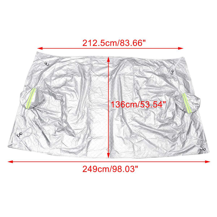 Colverro™ Windshield Snow Cover with 4-Layer Insulation &amp; Reflective Strip