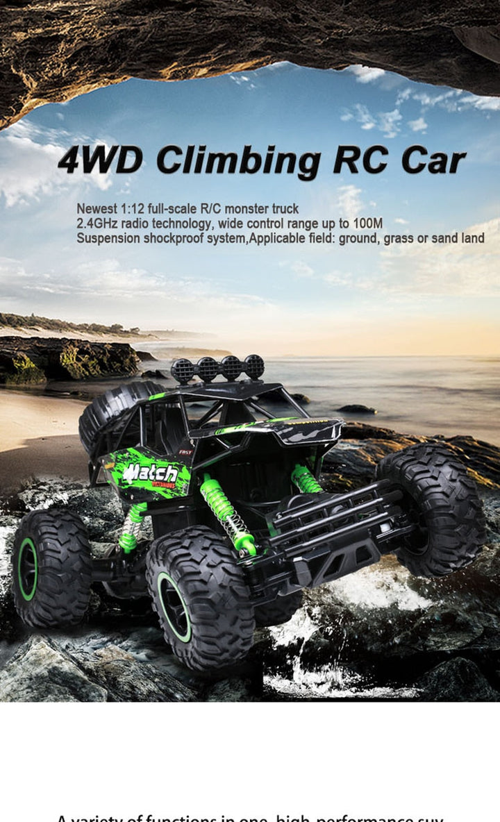 Colverro™ 1:12 Remote Control 4x4 Monster Truck for Off-Road Fun