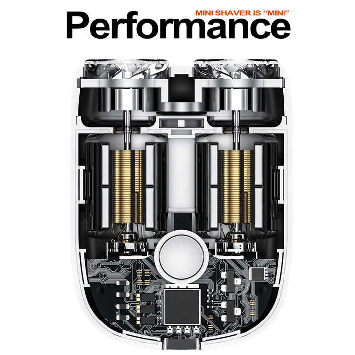 Colverro™ Compact Rotary Electric Shaver with Dual Floating Heads
