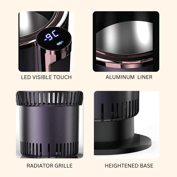 Colverro™ Hot and Cold Drink Holder That Chills in Three Minutes