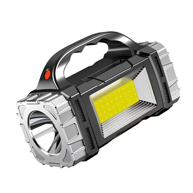 Colverro™ Solar Rechargeable LED Flashlight with COB Floodlight and Power Bank