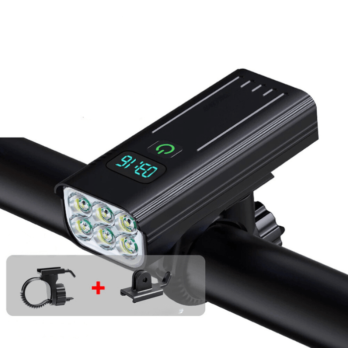 Colverro™ 5000 Lumen Bike Light with 12 LEDs and USB-C Rechargeable Battery