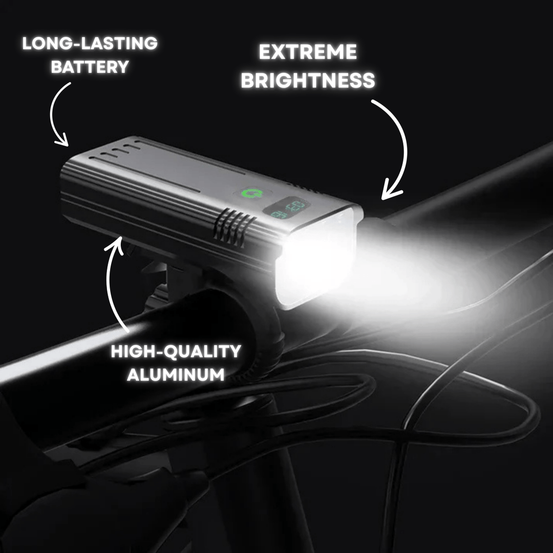 Colverro™ 5000 Lumen Bike Light with 12 LEDs and USB-C Rechargeable Battery