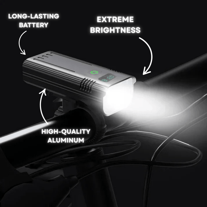 Colverro™ 5000 Lumen Bike Light with 12 LEDs and USB-C Rechargeable Battery
