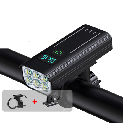 Colverro™ 5000 Lumen Bike Light with 12 LEDs and USB-C Rechargeable Battery