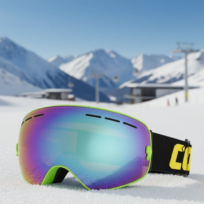 Colverro™ Panoramic Ski Goggles with Spherical Lens – Fit Over Glasses