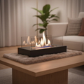 Colverro™ Indoor/Outdoor Tabletop Fire Pit with Tempered Glass Panels