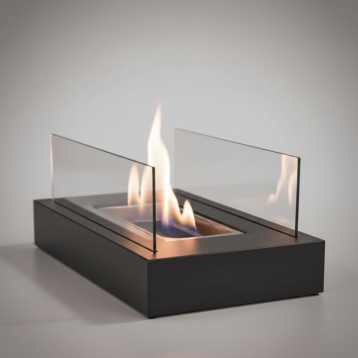Colverro™ Indoor/Outdoor Tabletop Fire Pit with Tempered Glass Panels