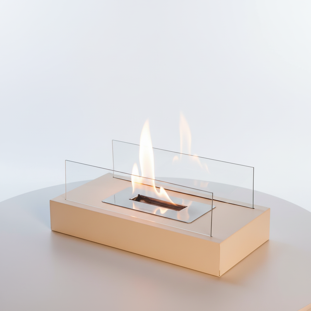 Colverro™ Indoor/Outdoor Tabletop Fire Pit with Tempered Glass Panels