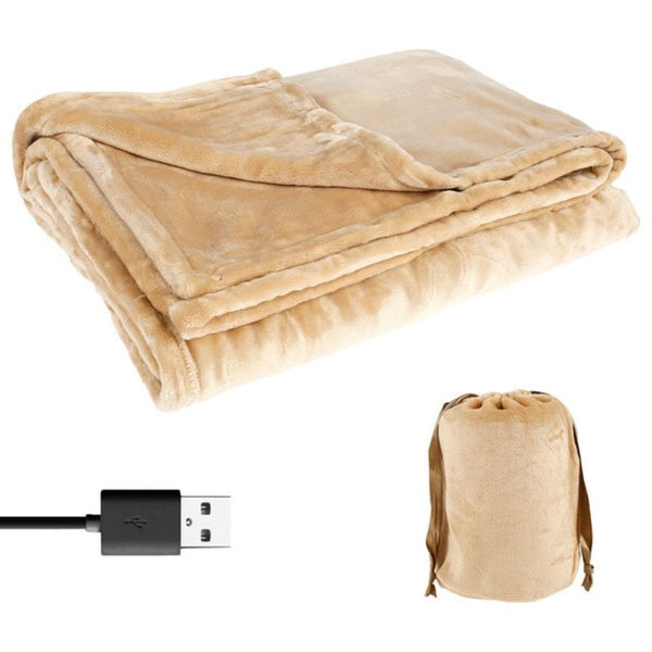 Colverro™ USB Heated Flannel Blanket – Cozy Warmth for Two