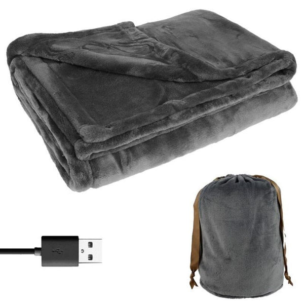 Colverro™ USB Heated Flannel Blanket – Cozy Warmth for Two