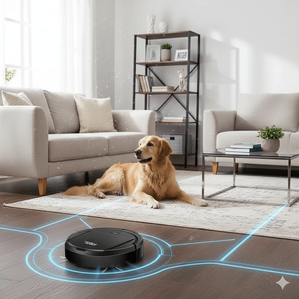 Colverro™ Quiet Robot Vacuum with HEPA Filter and One-Button Cleaning