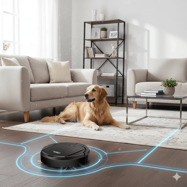 Colverro™ Quiet Robot Vacuum with HEPA Filter and One-Button Cleaning
