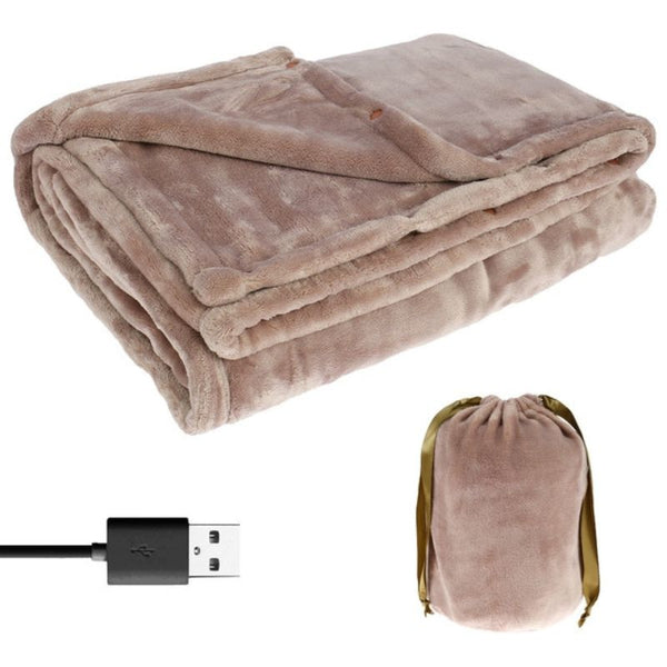 Colverro™ USB Heated Flannel Blanket – Cozy Warmth for Two