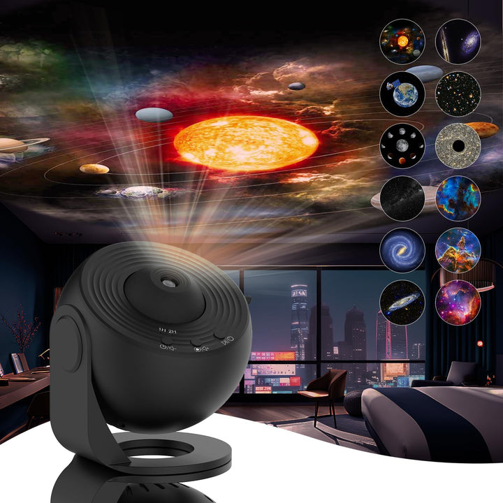 Colverro™ 360° Planetarium Star Projector with 12 Galaxy Discs