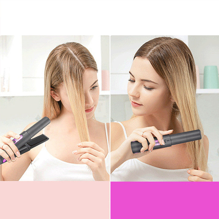 Colverro™ Cordless USB 2-in-1 Mini Flat Iron and Curler for Travel