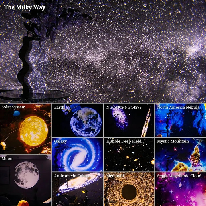 Colverro™ 360° Planetarium Star Projector with 12 Galaxy Discs