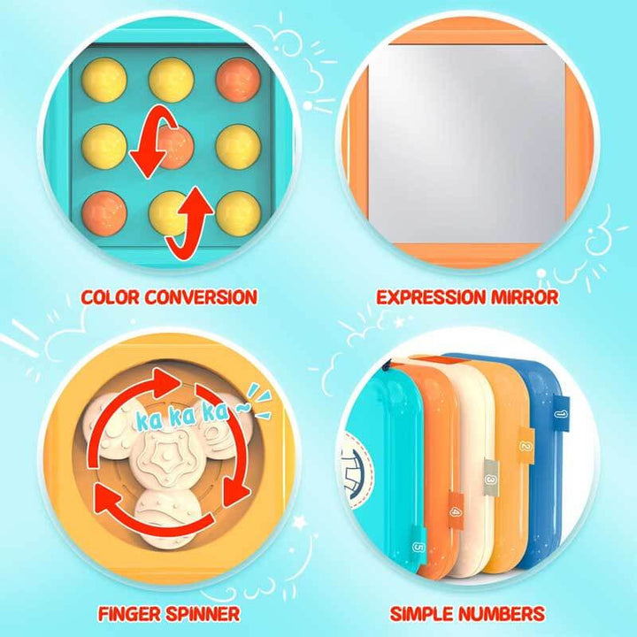 Colverro™ 7-in-1 Montessori Sensory Activity Cube for Toddlers 1-3