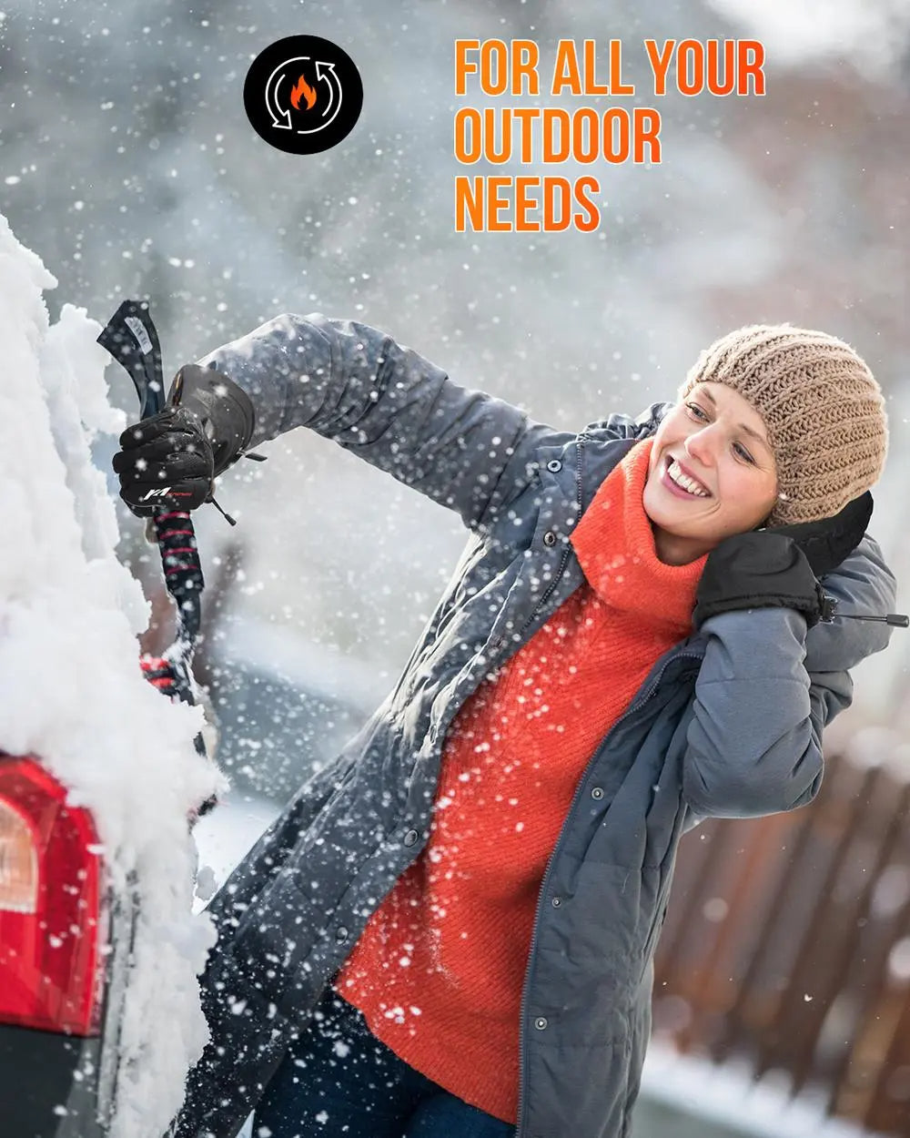 Colverro™ Waterproof Rechargeable Heated Gloves with 2500 mAh Battery