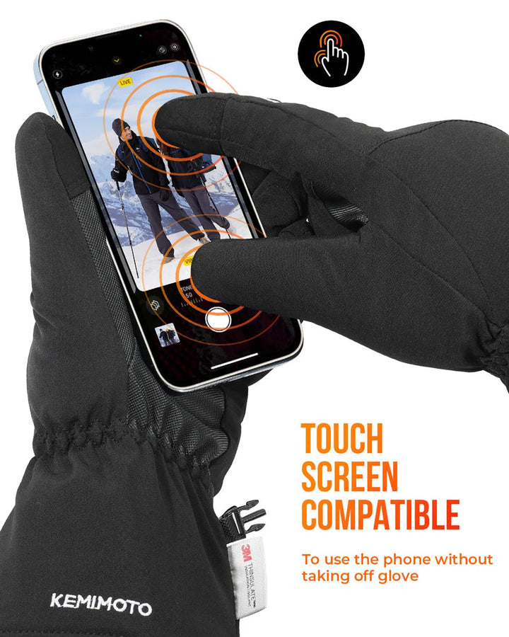 Colverro™ Waterproof Rechargeable Heated Gloves with 2500 mAh Battery