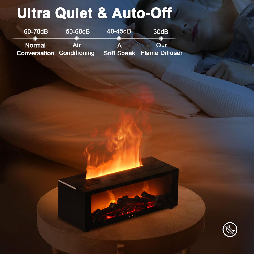Colverro™ Flame Effect Essential Oil Diffuser with 7 Ambient Colors