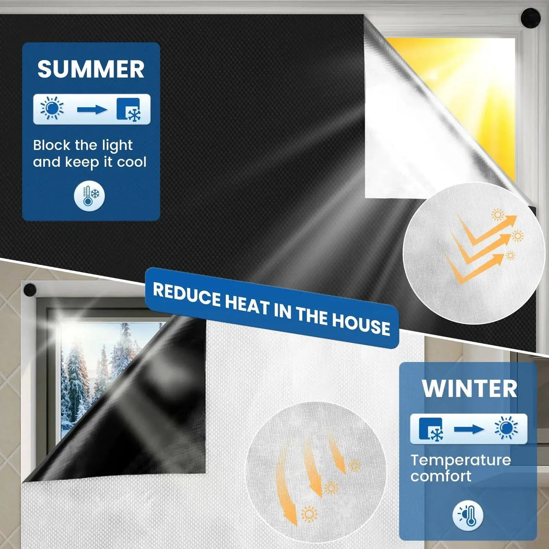 Colverro™ Portable Magnetic Blackout Shade with Suction Cups, No Drilling
