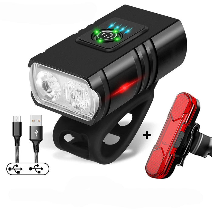 Colverro™ 1000 Lumen Rechargeable Bike Headlight and Taillight Set