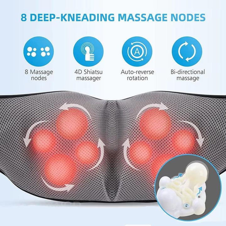 Colverro™ Shiatsu Neck and Back Massage Pillow with Soothing Heat