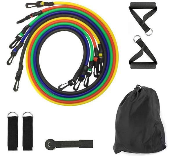 Colverro™ 11-Piece Resistance Band Set with Handles and Door Anchor