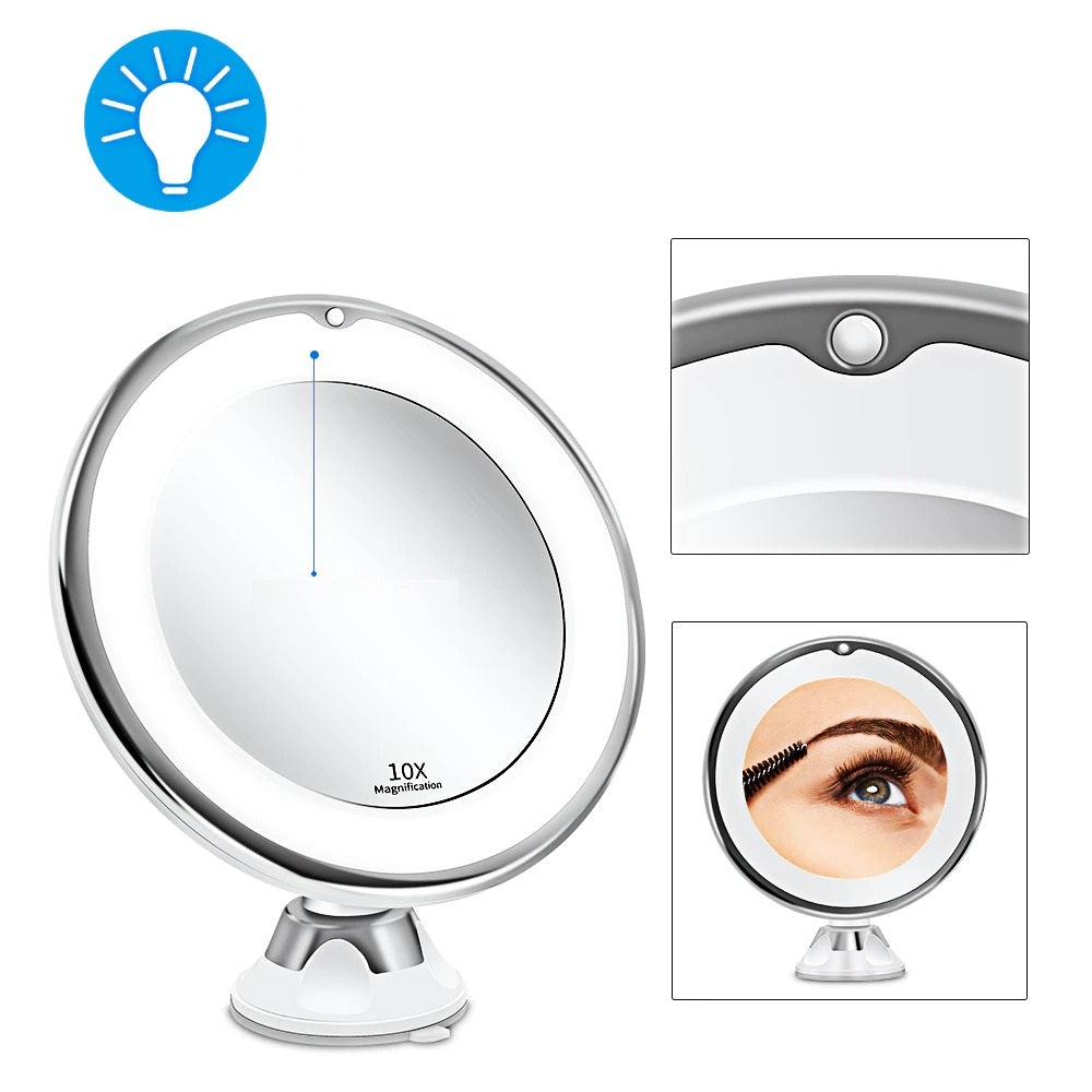 Colverro™ Cordless LED Makeup Mirror with 7x and 10x Magnification