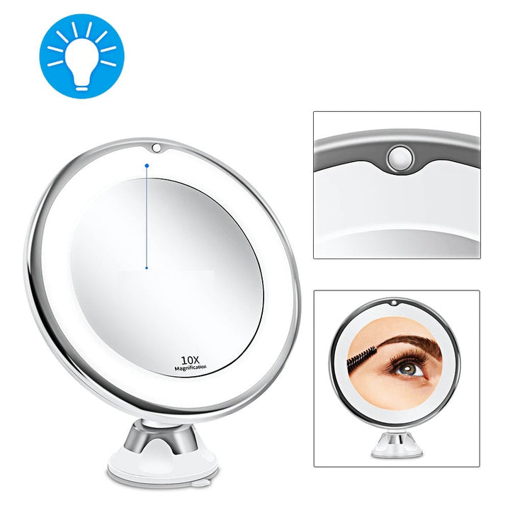 Colverro™ Cordless LED Makeup Mirror with 7x and 10x Magnification