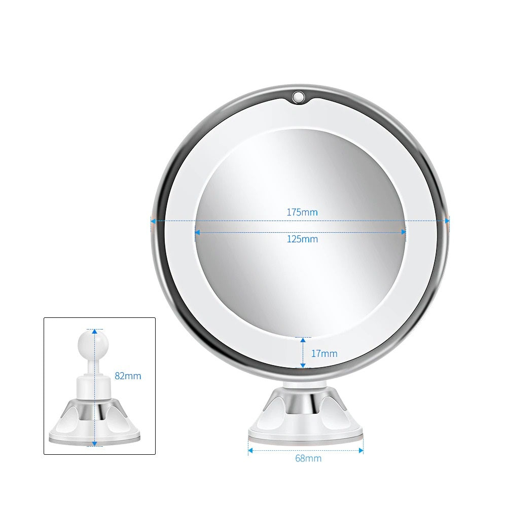 Colverro™ Cordless LED Makeup Mirror with 7x and 10x Magnification