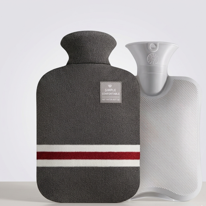 Colverro™ 2 Liter Hot Water Bottle with Knit Cover, Warm for Hours