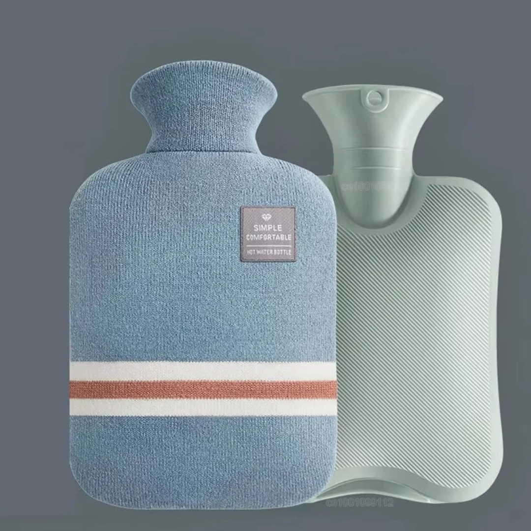 Colverro™ 2 Liter Hot Water Bottle with Knit Cover, Warm for Hours