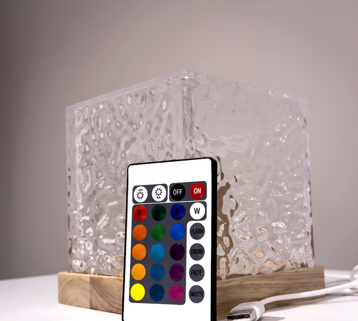 Colverro™ Water Ripple Projector Night Light with 16 Colors and Remote
