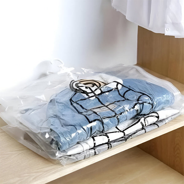 Colverro™ Hanging Vacuum Storage Bags for Closets, Set of Four