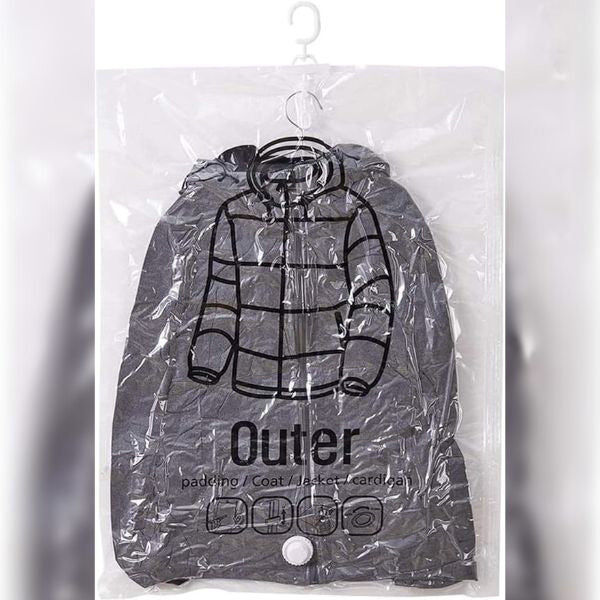 Colverro™ Hanging Vacuum Storage Bags for Closets, Set of Four