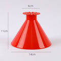 Colverro™ Cone-Shaped Car Ice Scraper with Wide and Fine Edges