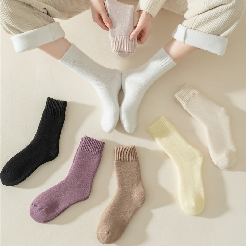 Colverro™ Fleece-Lined Thermal Socks for Women, Set of 3 Pairs