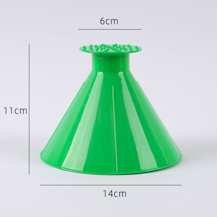 Colverro™ Cone-Shaped Car Ice Scraper with Wide and Fine Edges