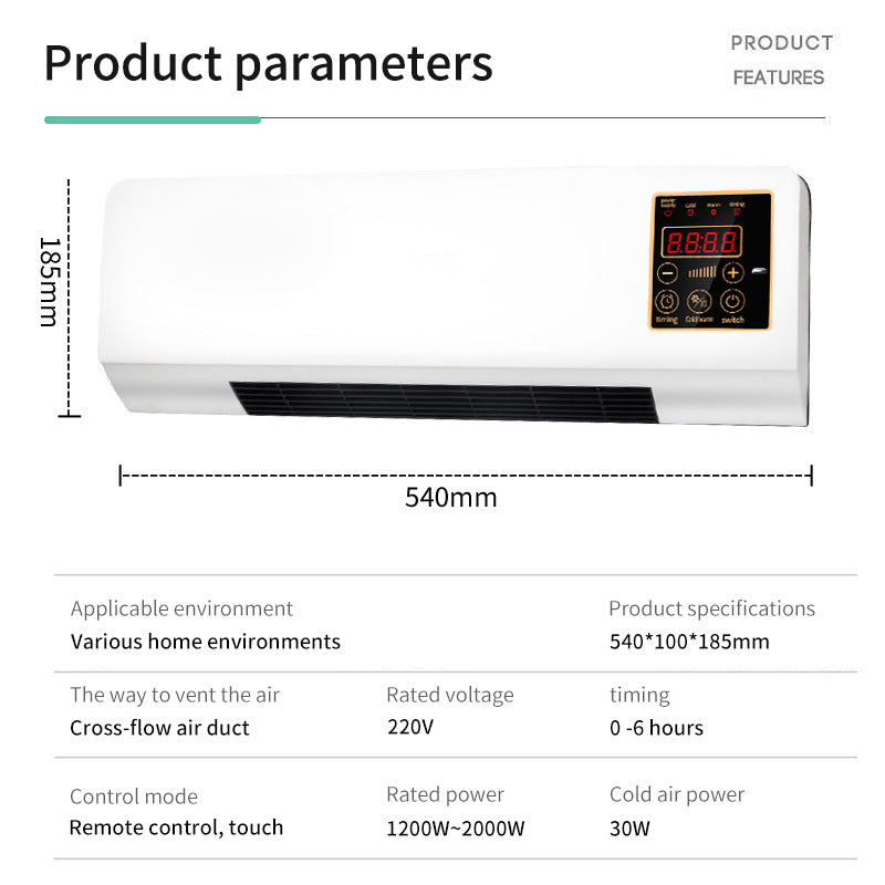 Colverro™ Compact Space Heater with Built-In Thermostat
