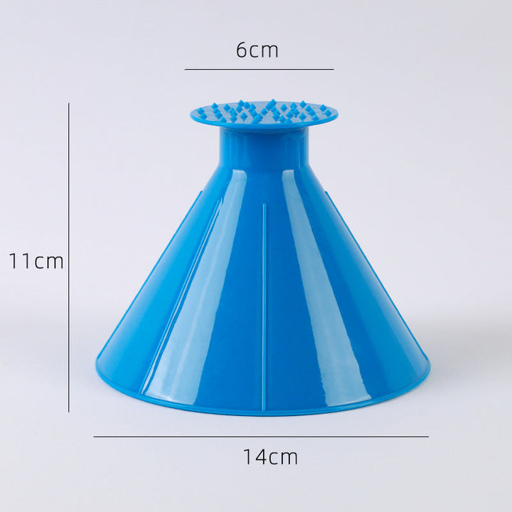 Colverro™ Cone-Shaped Car Ice Scraper with Wide and Fine Edges