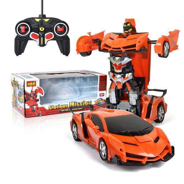 Colverro™ Transforming Robot Car with Remote Control, Lights and Sounds