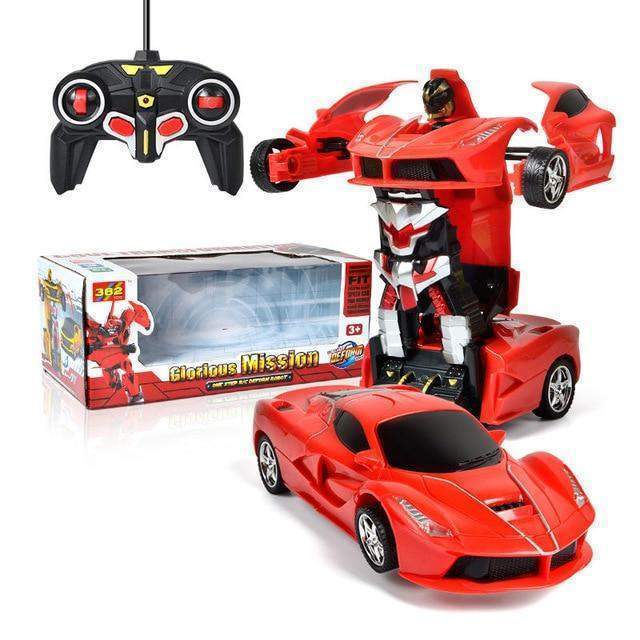 Colverro™ Transforming Robot Car with Remote Control, Lights and Sounds